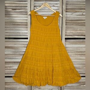 Max Studio Sleeveless Dress in Goldenrod Yellow